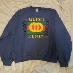 Vintage "Not Gucci" style sweatshirt, XL